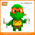 Hot Teenage Mutant Ninja Tartarugas Coleção Classic Michelangelo Diamond Building Block DIY brinquedo 2014 novo